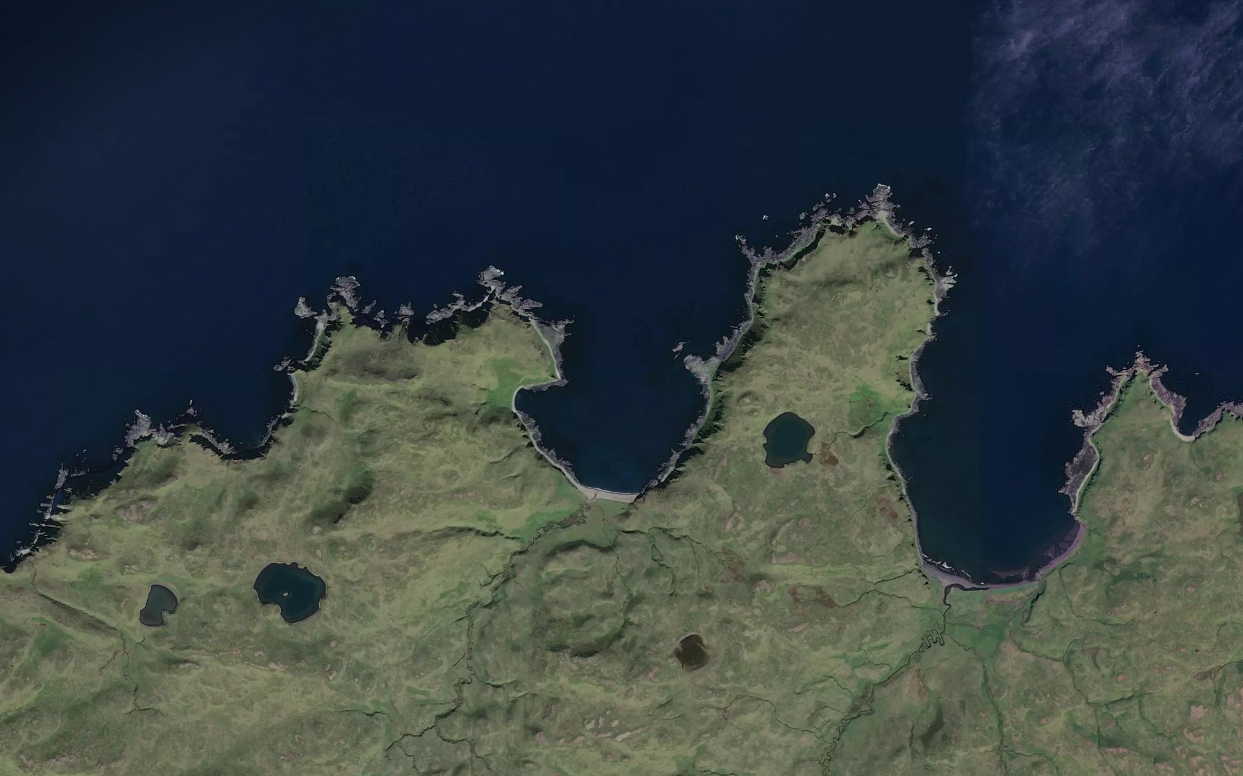 Satellite map of the No Name Cove