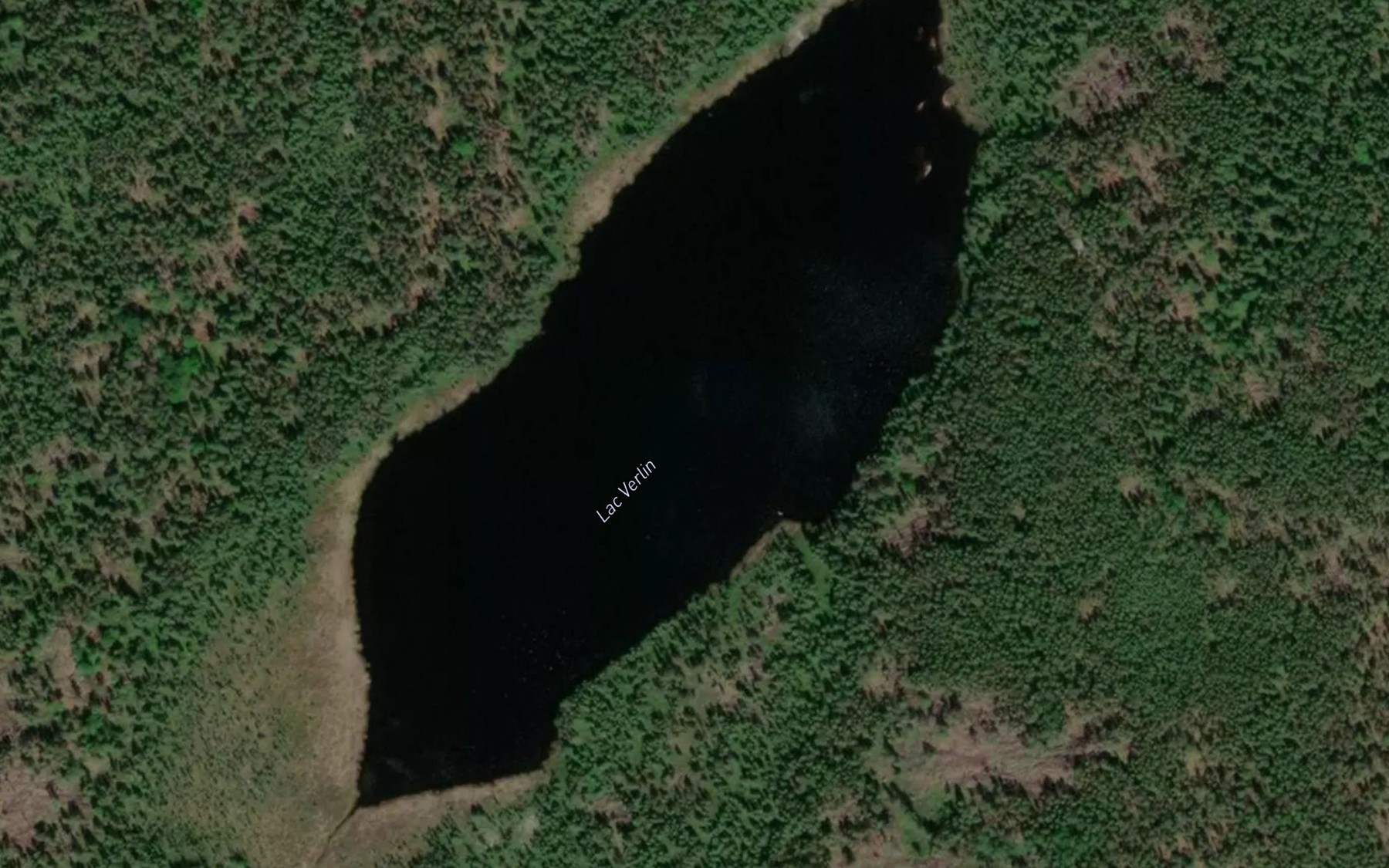 Satellite map of the Lac Verlin