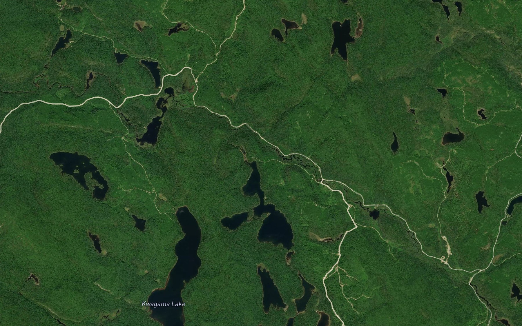 Satellite map of the Wizard Creek