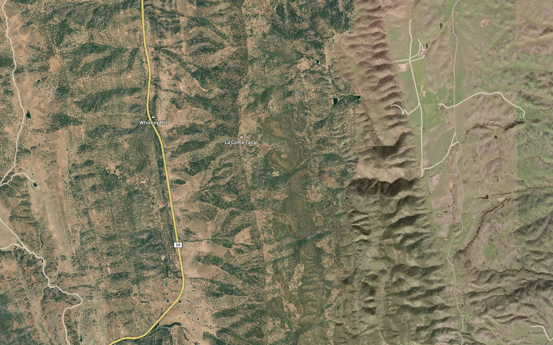 Satellite map of the Parry Spring