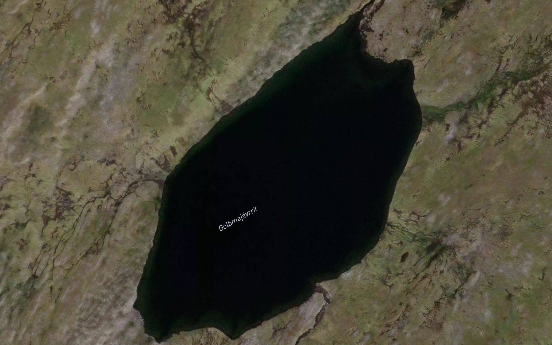 Satellite map of the Galbmajavrit