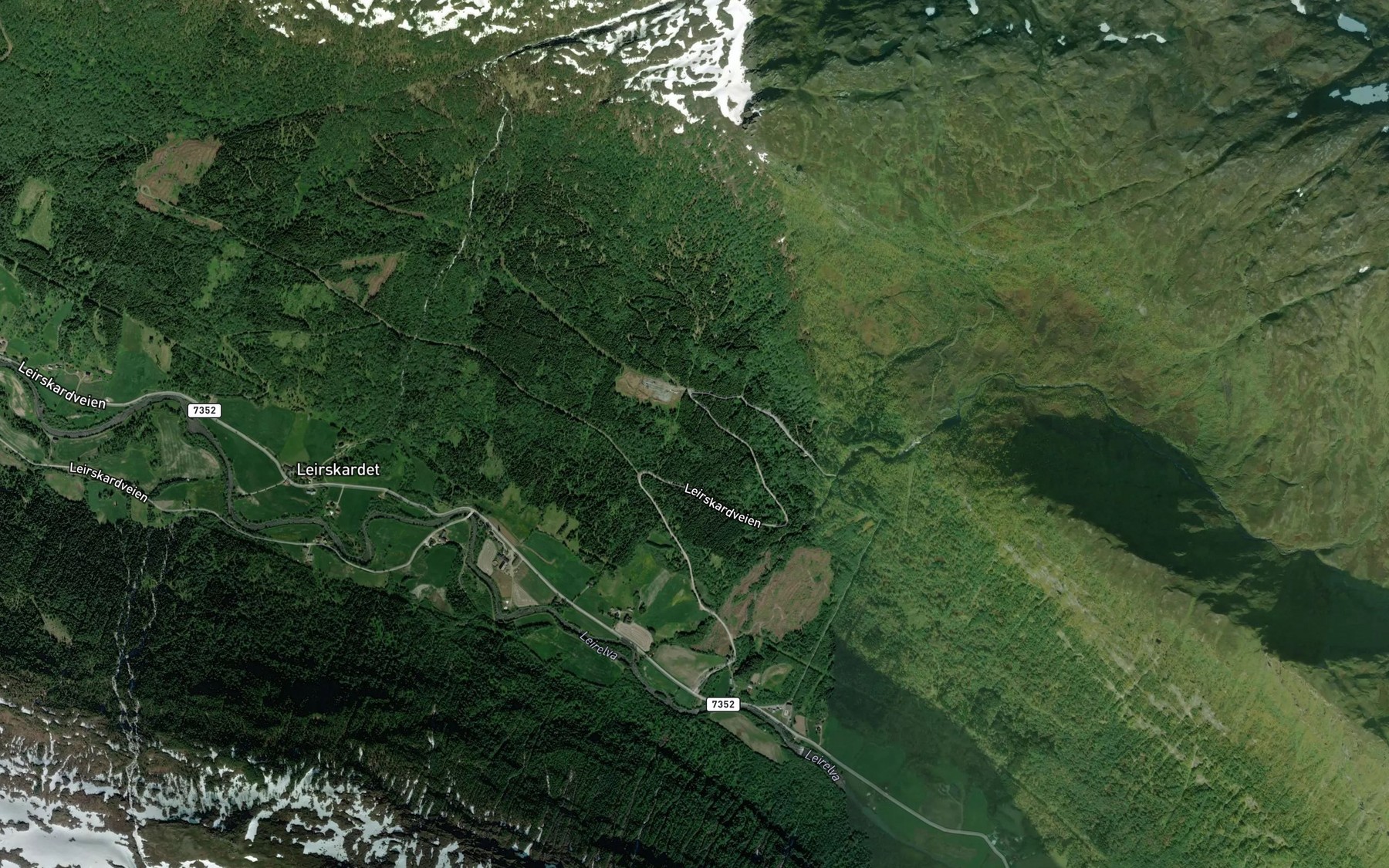 Satellite map of the Flaugbekken