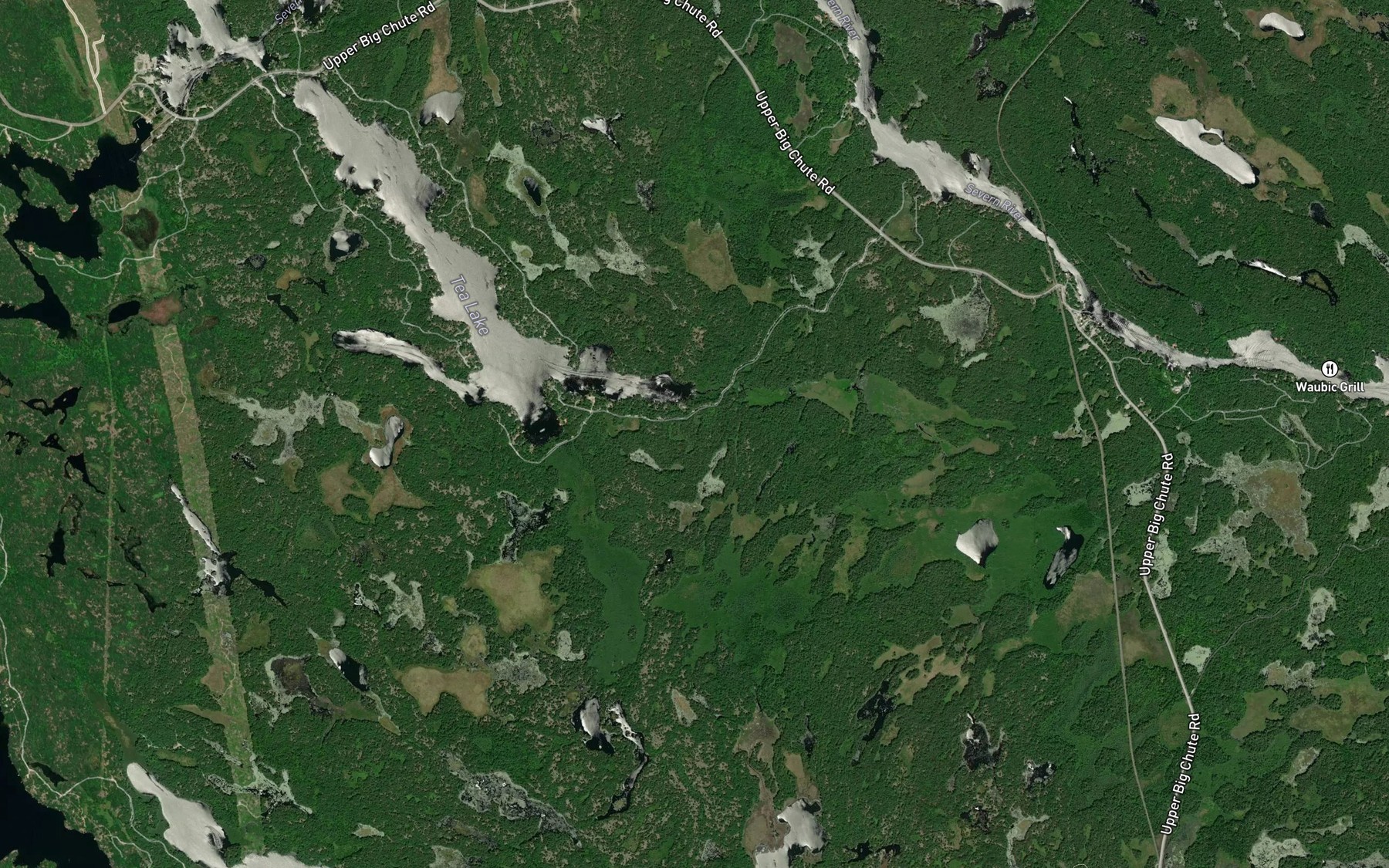 Satellite map of the Redfox Bay