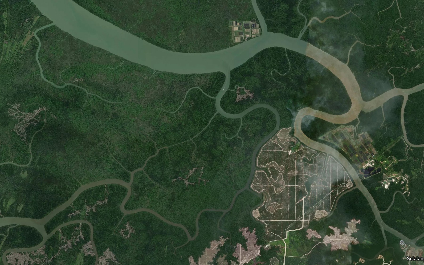 Satellite map of the Sungai Itas