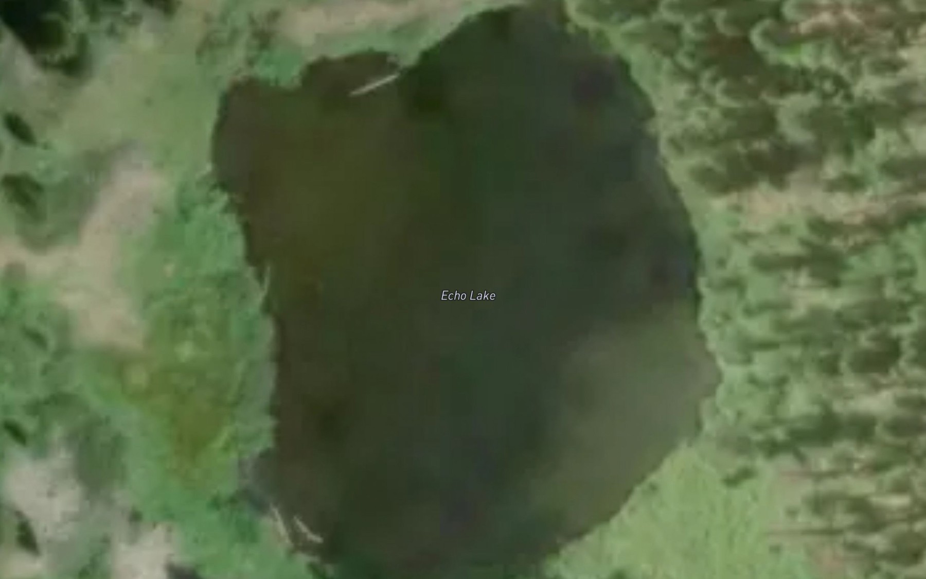 Satellite map of the Echo Lake
