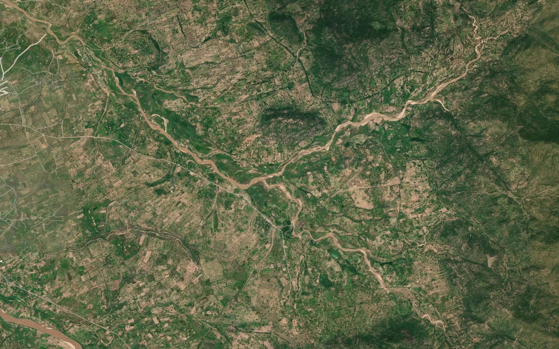 Satellite map of the River Zampa