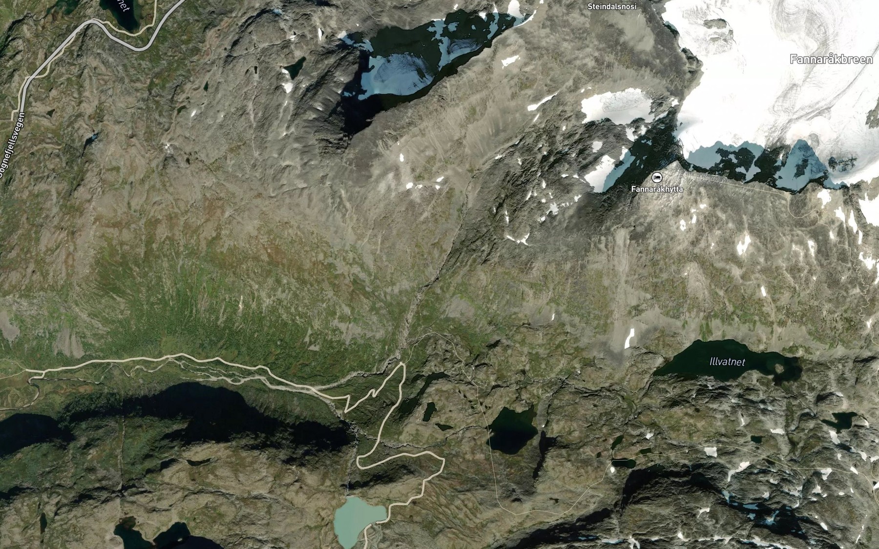 Satellite map of the Steindola