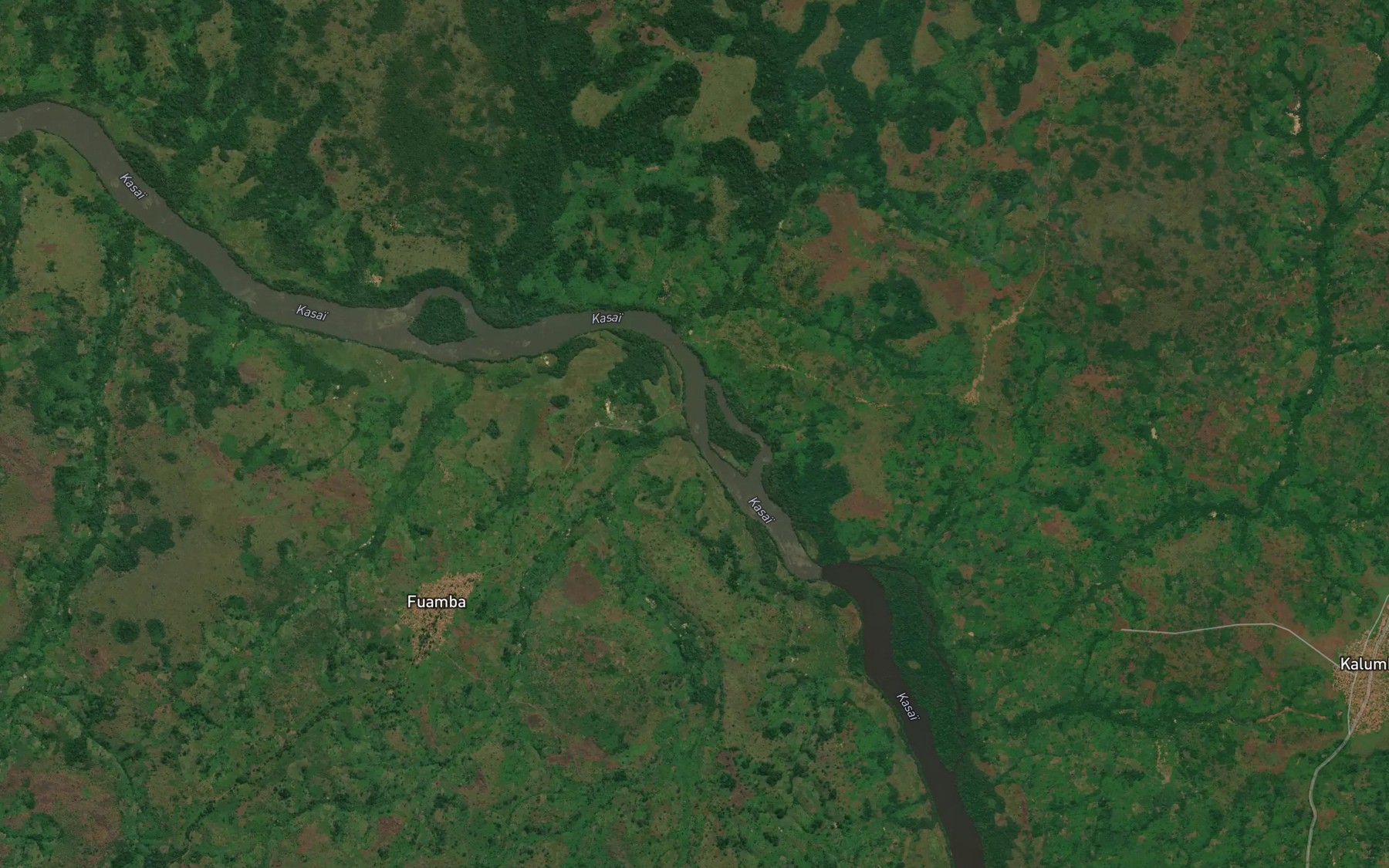 Satellite map of the Tshibinda