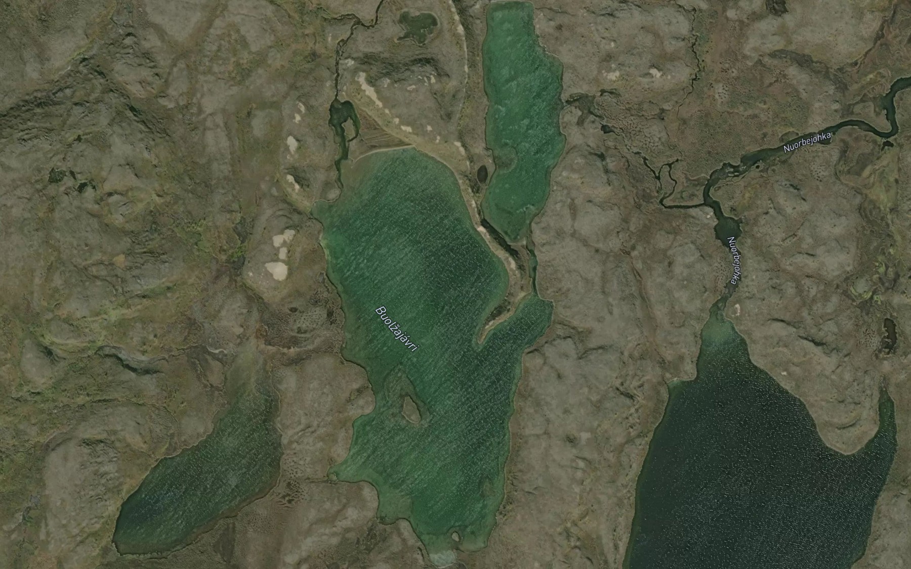 Satellite map of the Buolnajavri