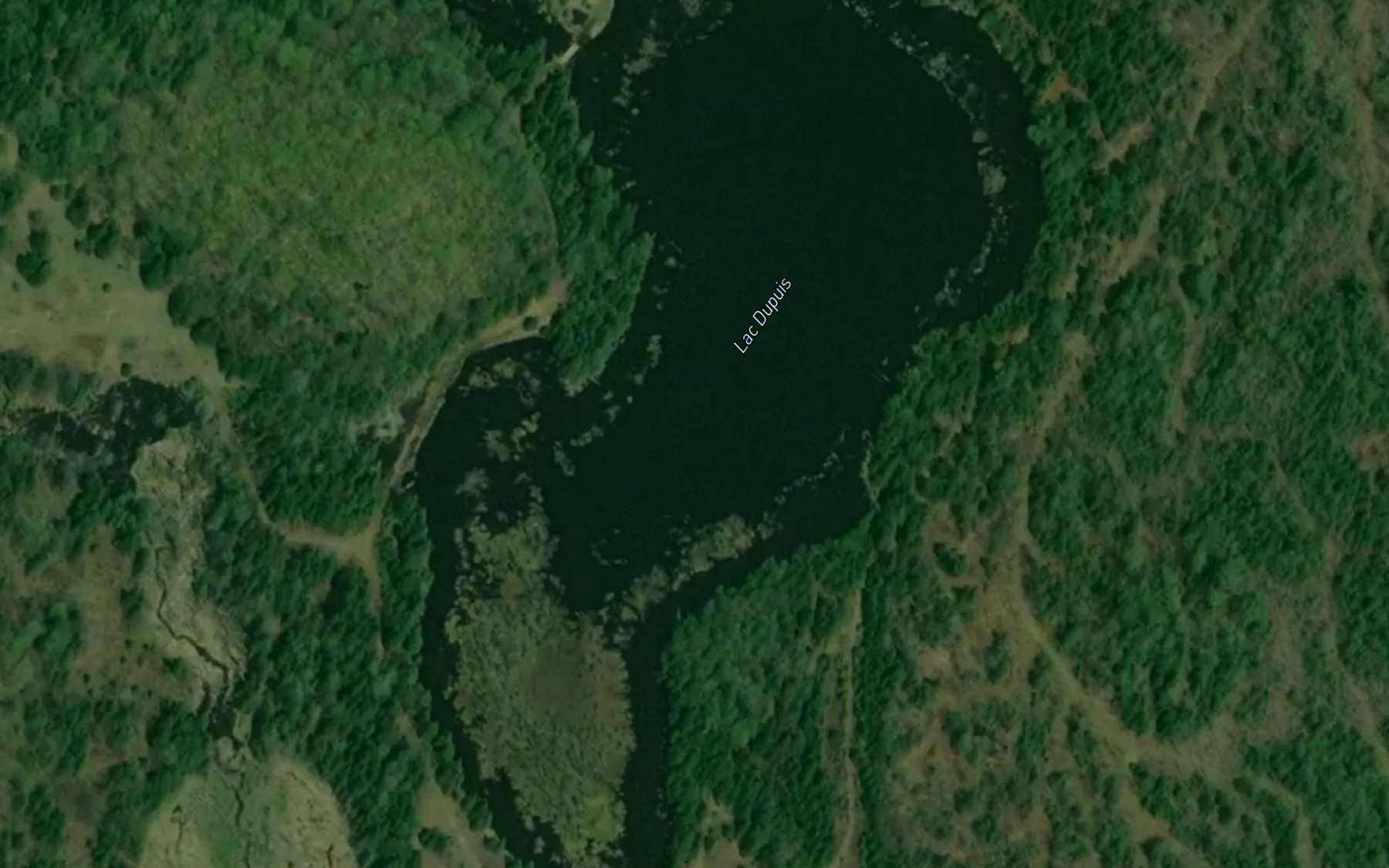 Satellite map of the Lac Dupuis