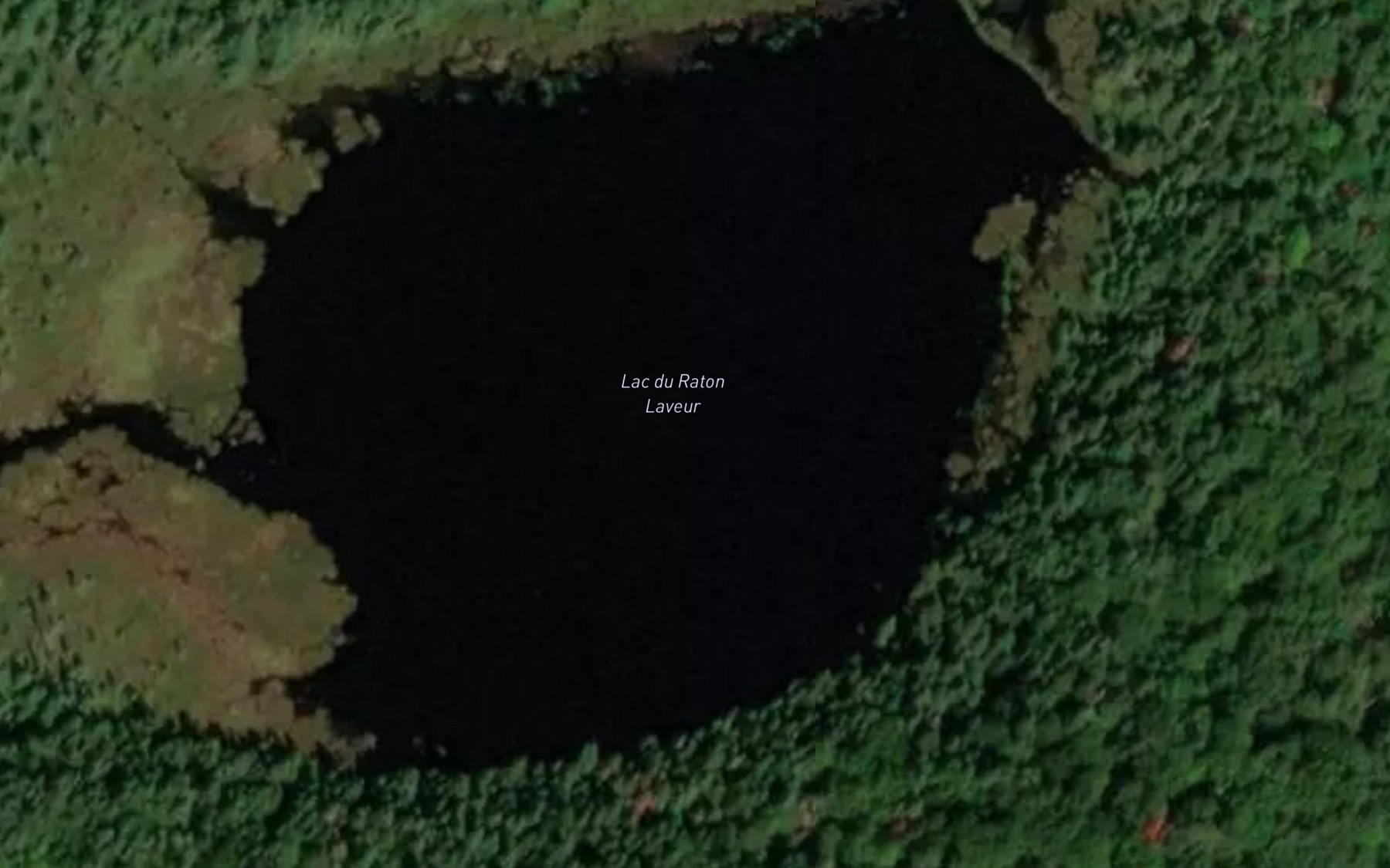 Satellite map of the Lac du Raton Laveur