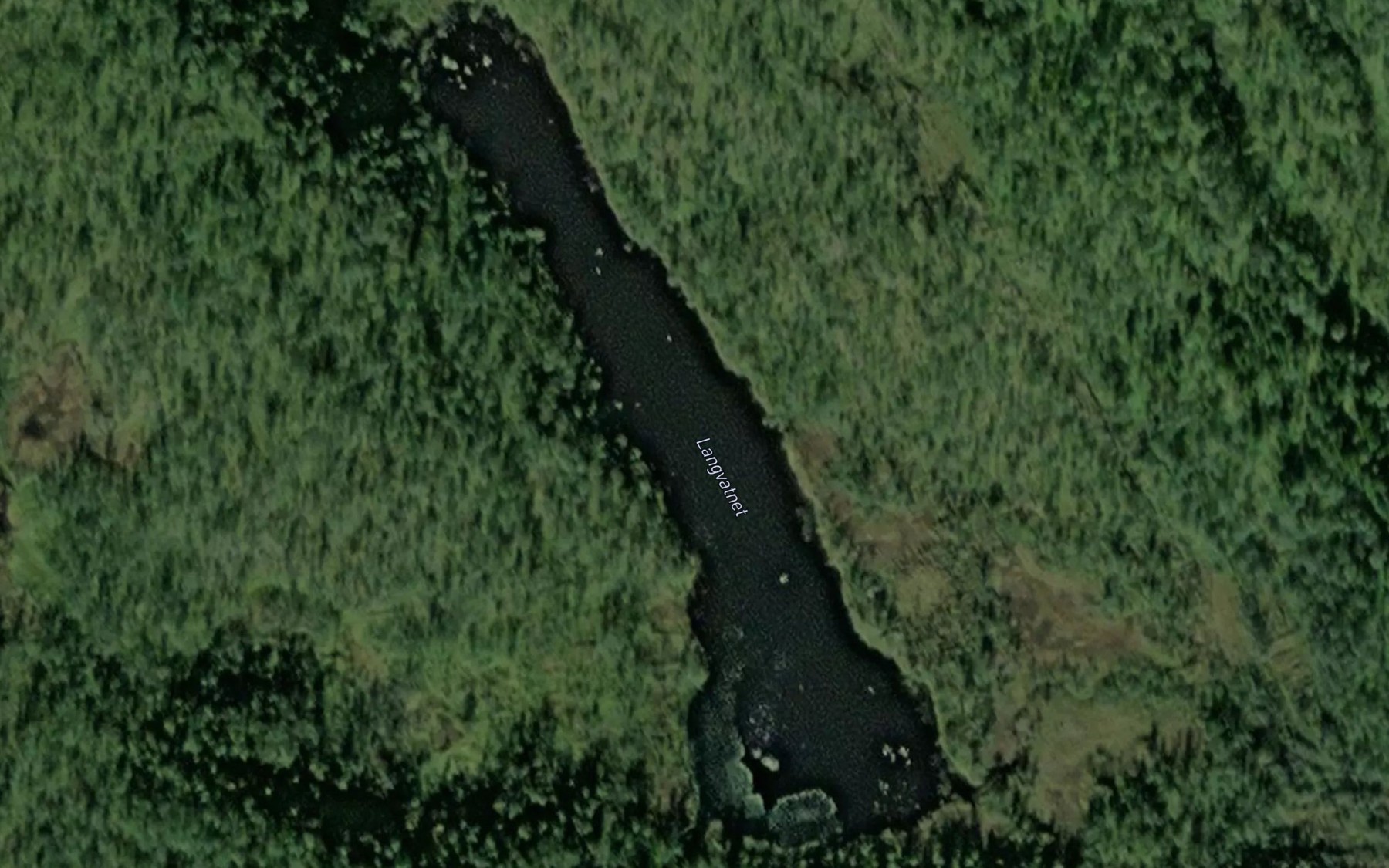 Satellite map of the Langvatnet