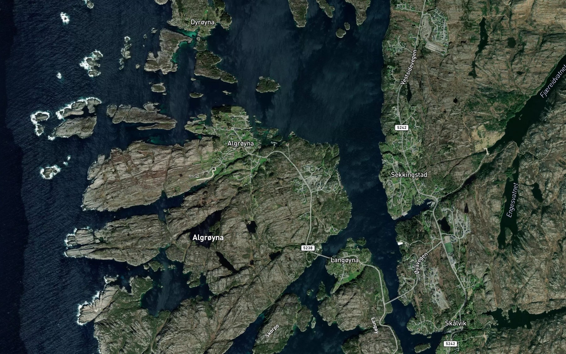 Satellite map of the Staupane