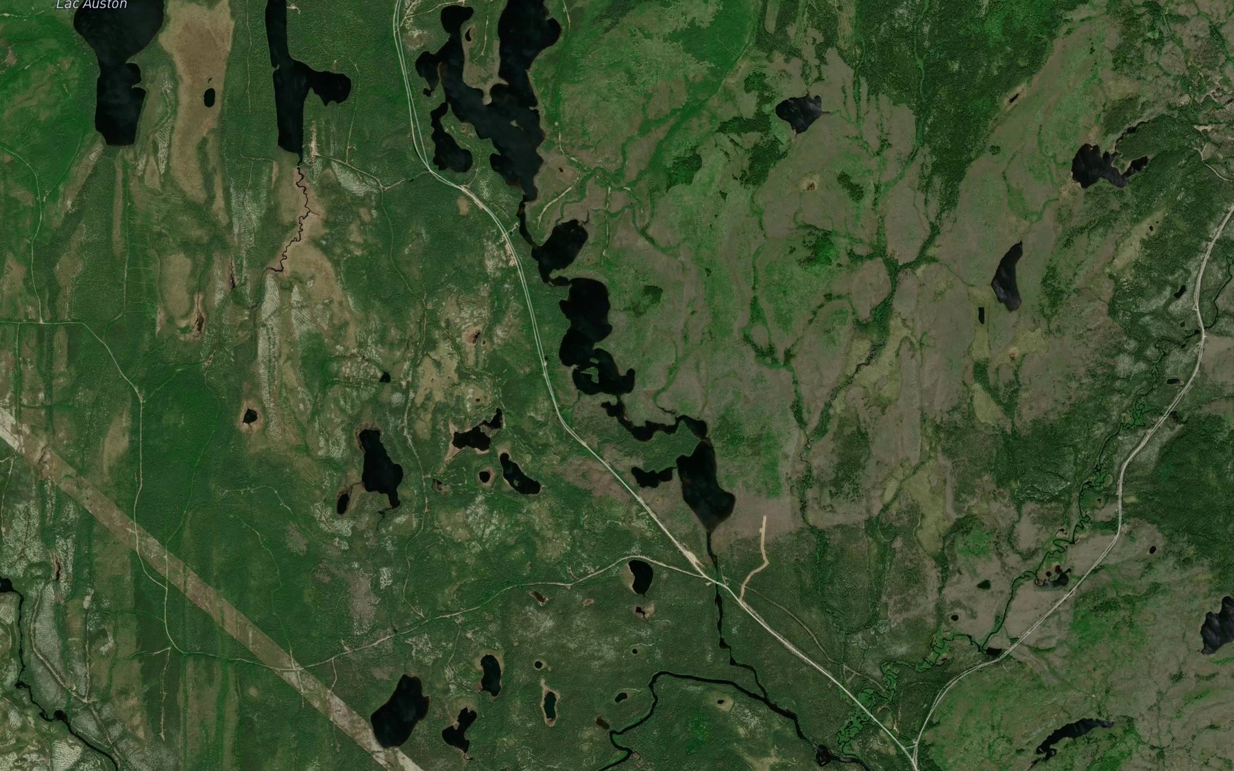 Satellite map of the Lac Chorel