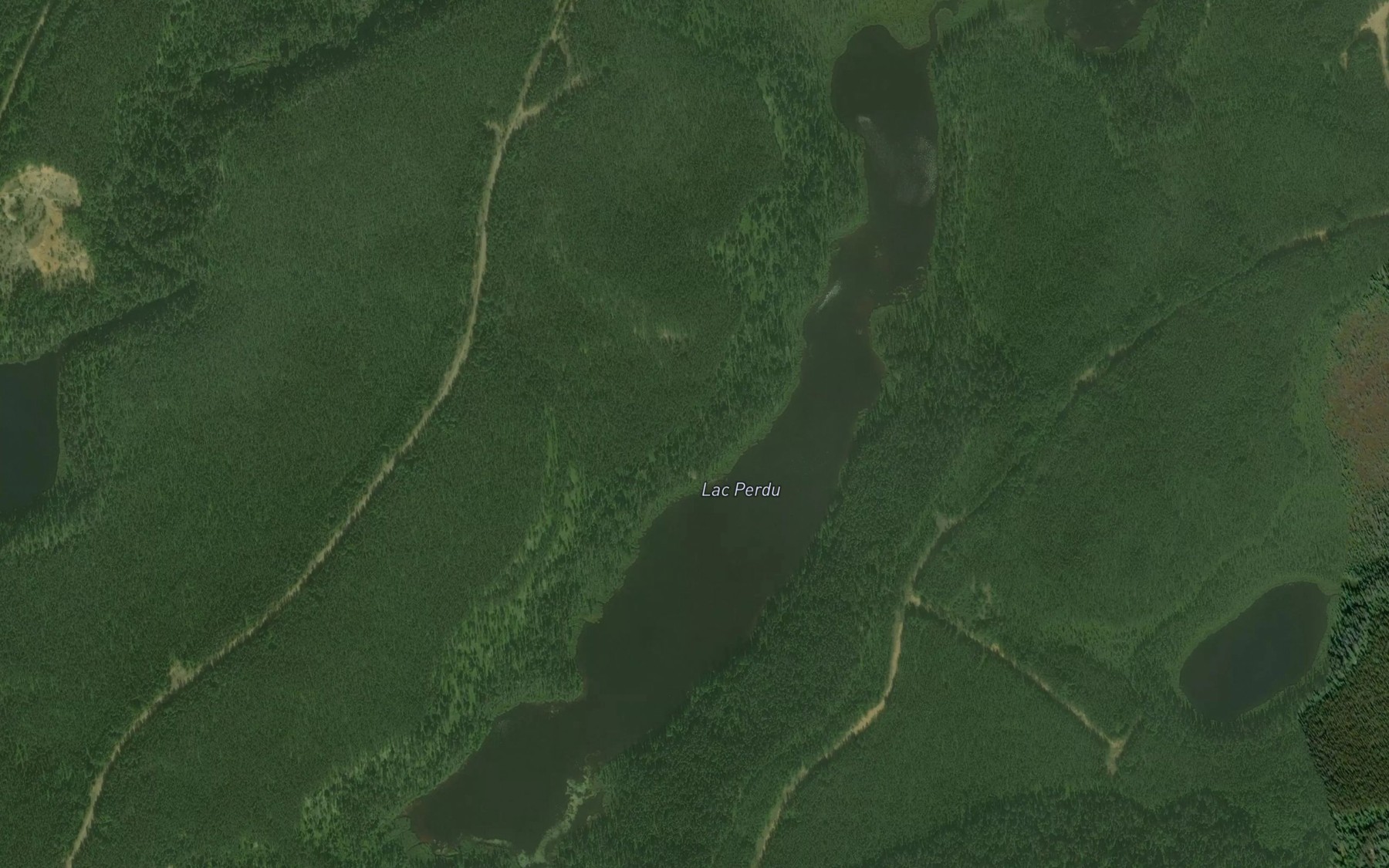 Satellite map of the Lac Perdu
