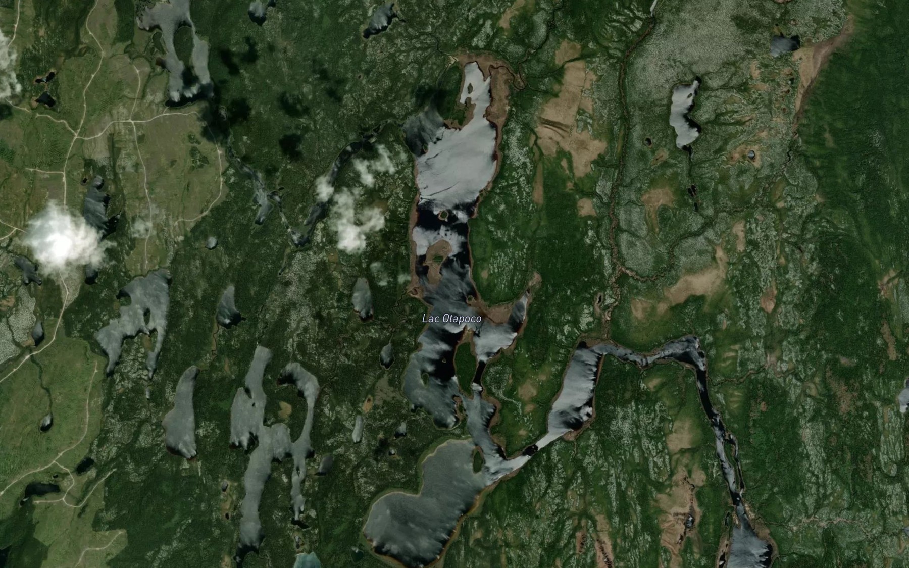 Satellite map of the Lac Otapoco