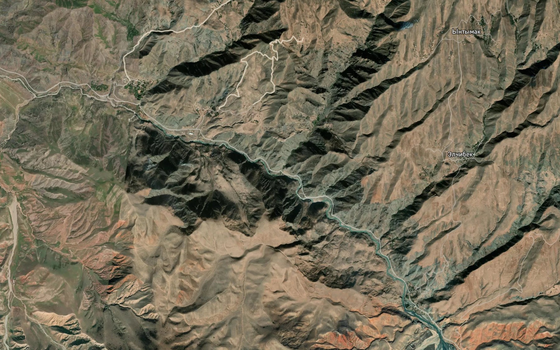 Satellite map of the Berik-Suu