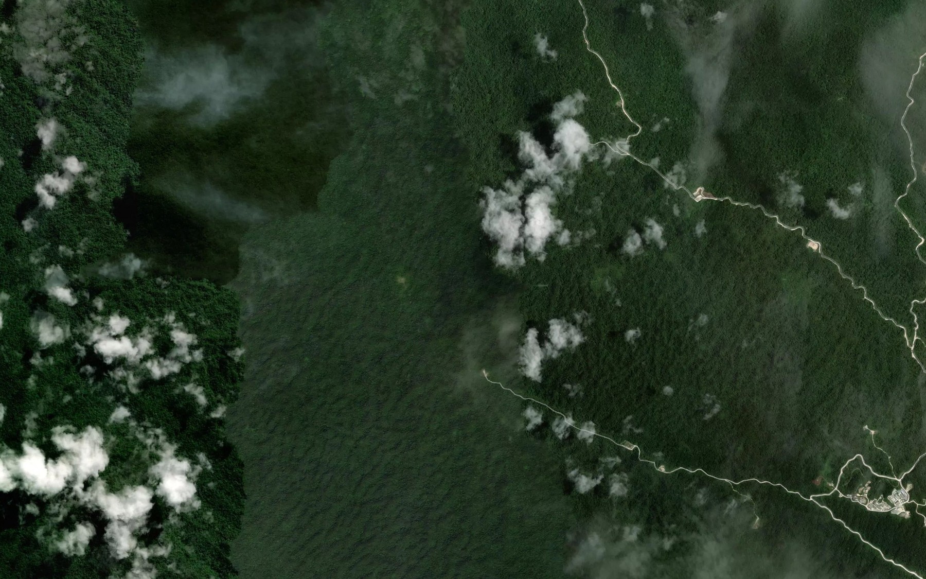 Satellite map of the Kaipu Creek