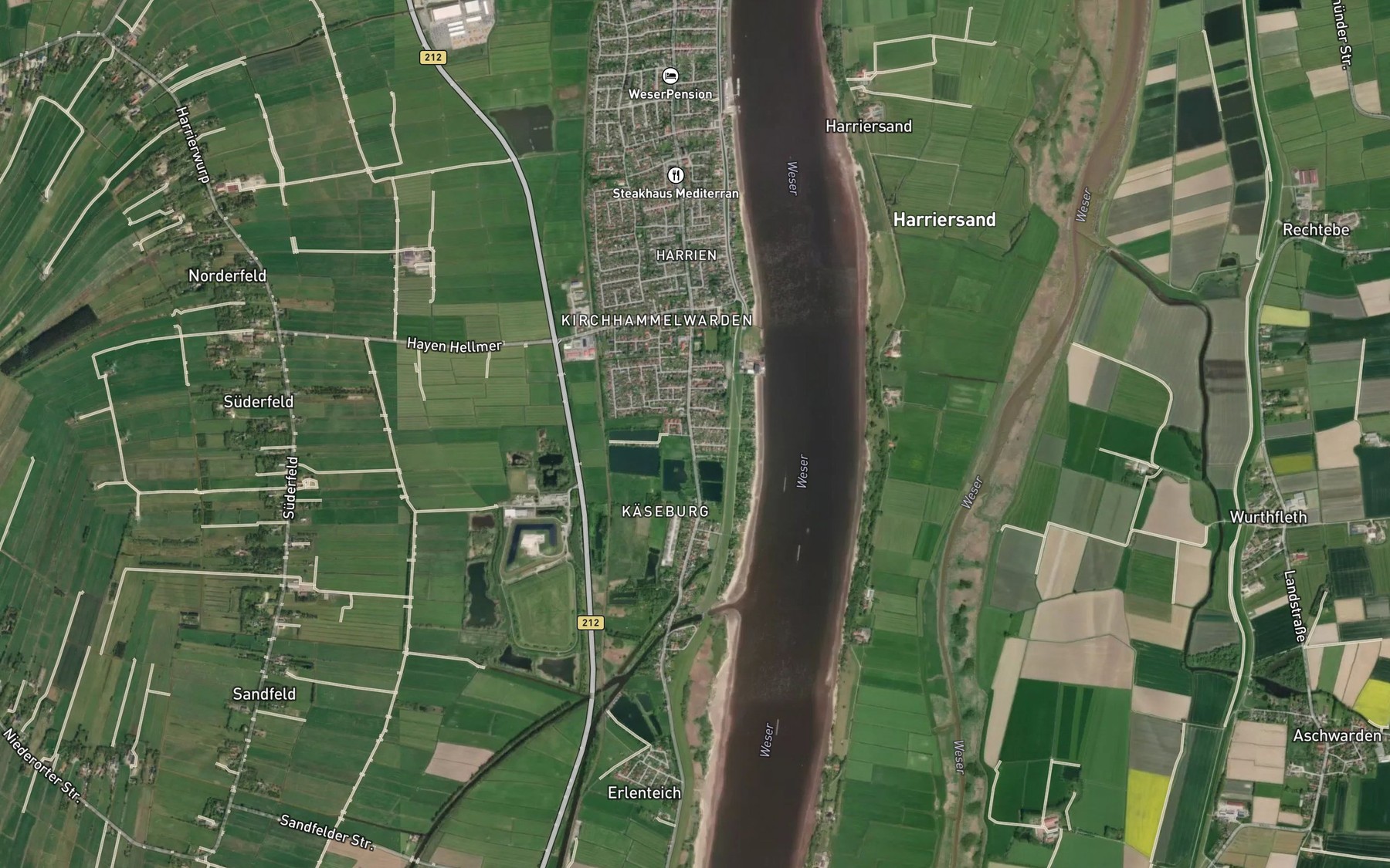 Satellite map of the Oldenbroker Sieltief