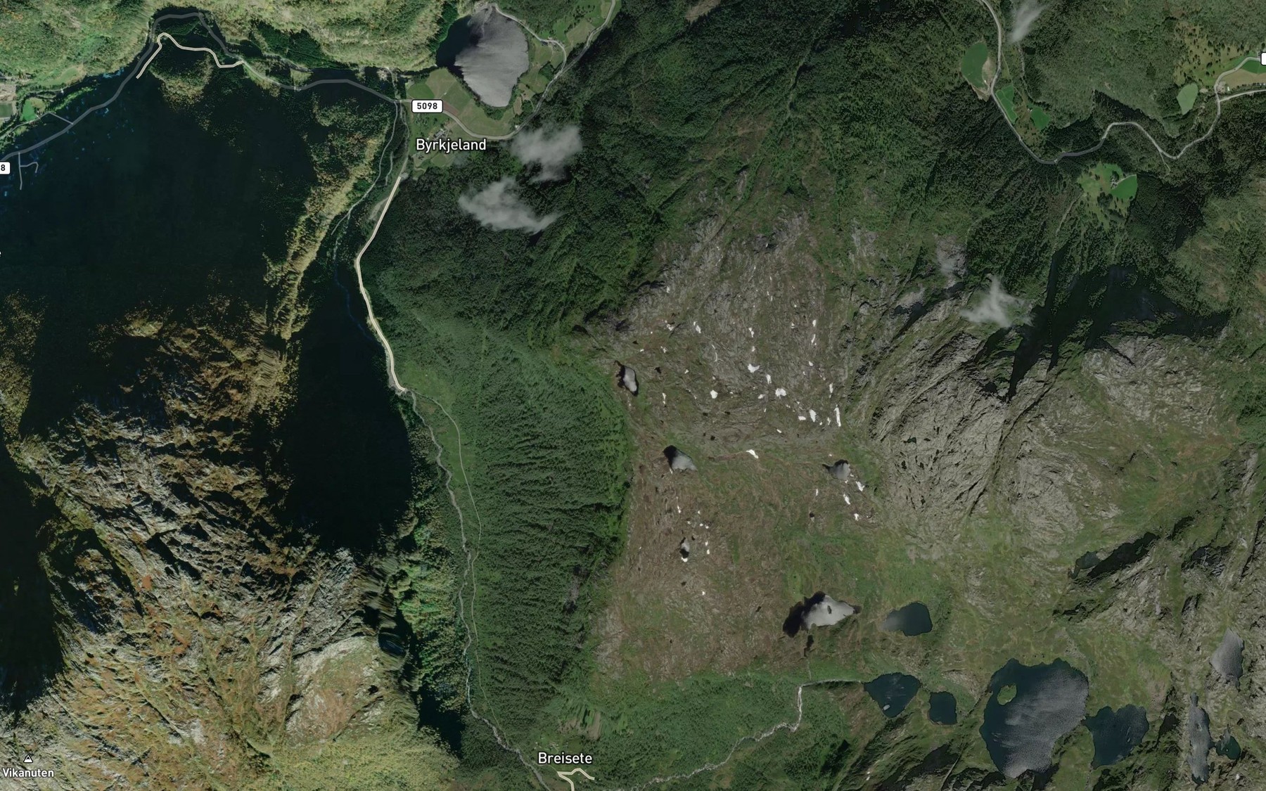 Satellite map of the Laurdalstjorni
