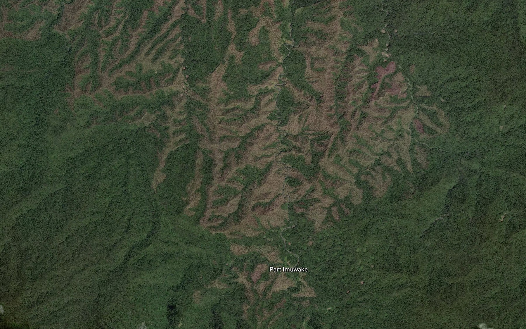 Satellite map of the Oroso Creek