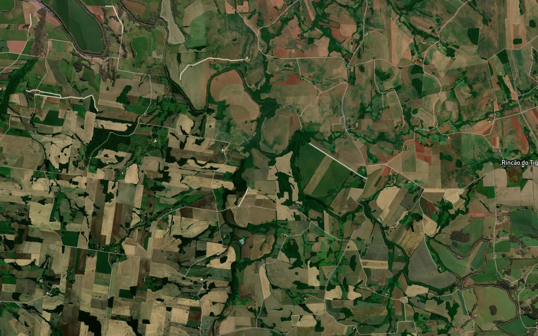 Satellite map of the Arroio Canhima