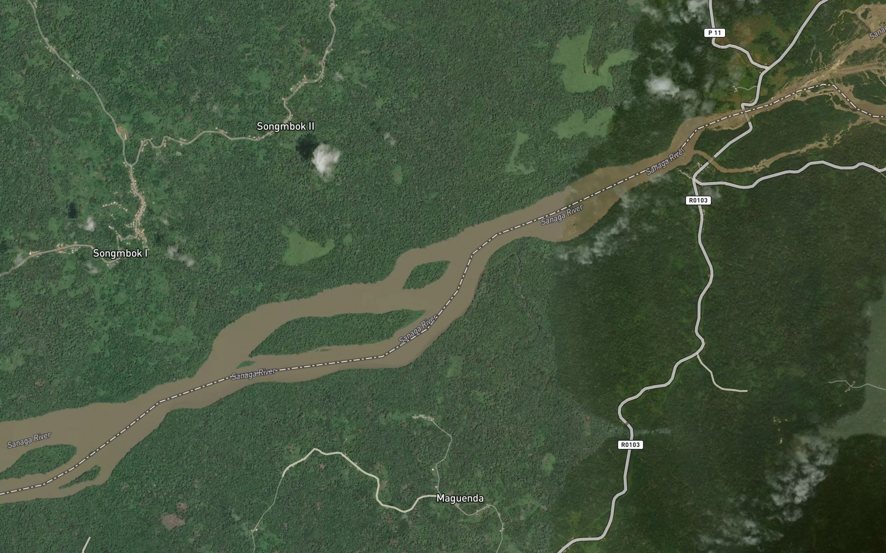 Satellite map of the Lobe