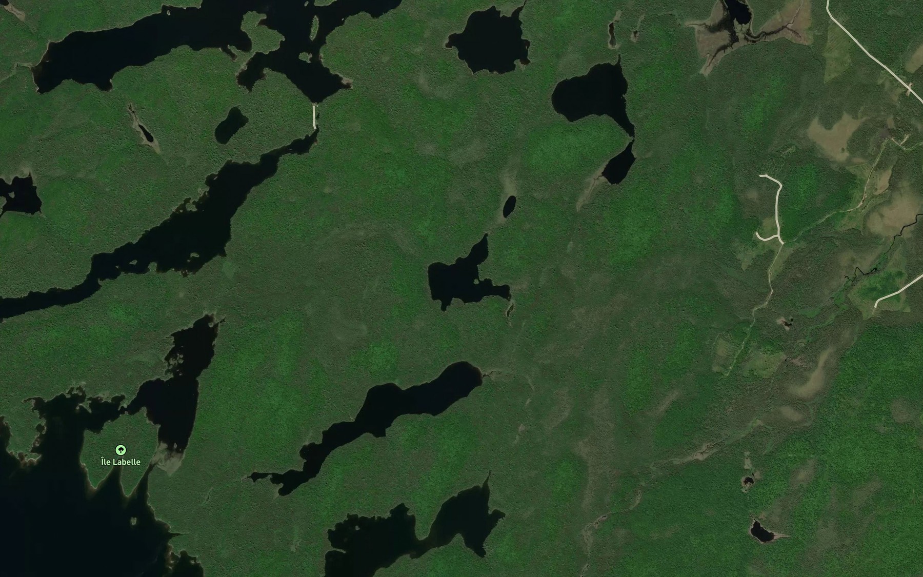 Satellite map of the Lac Martial
