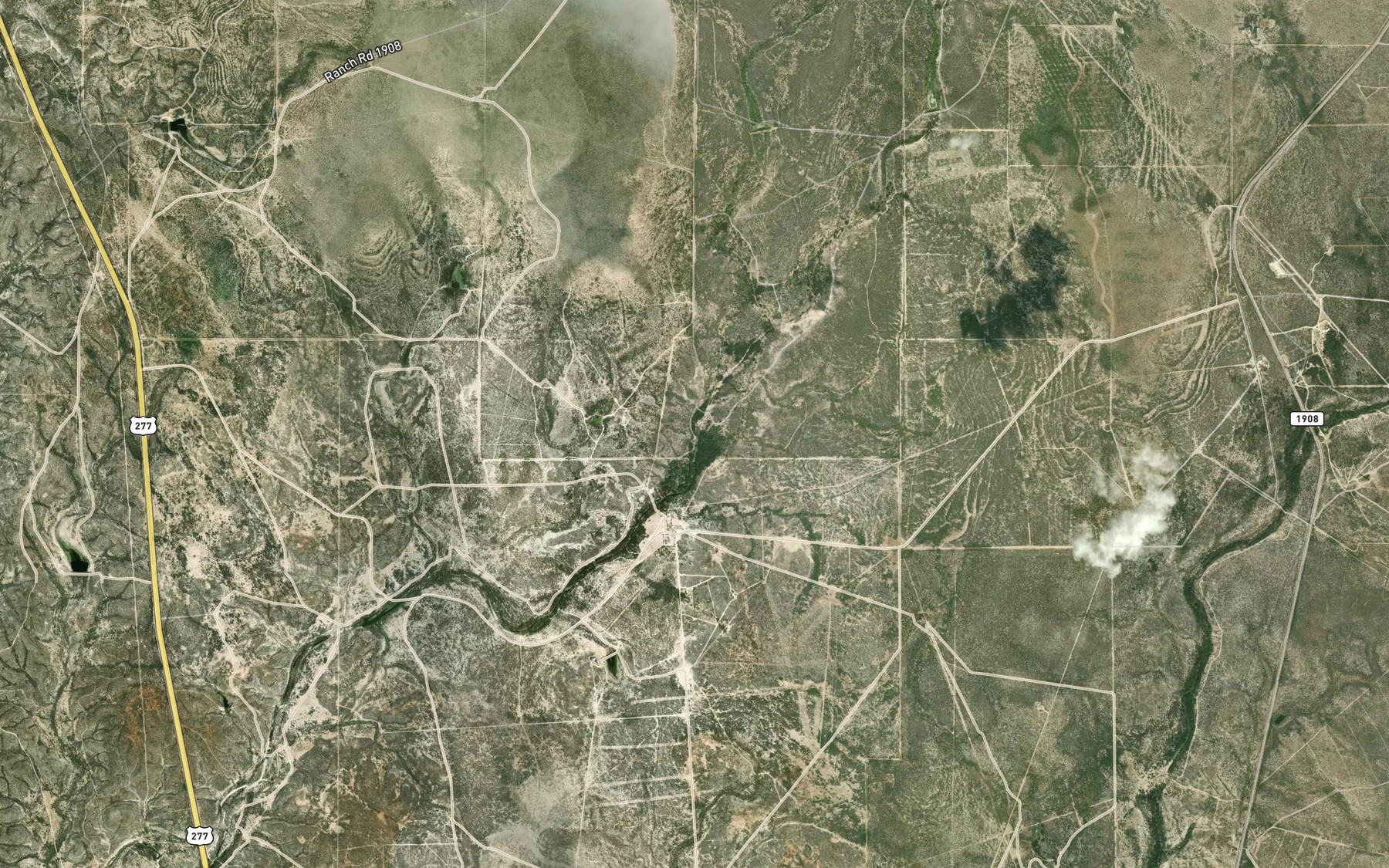 Satellite map of the Tequesquite Spring