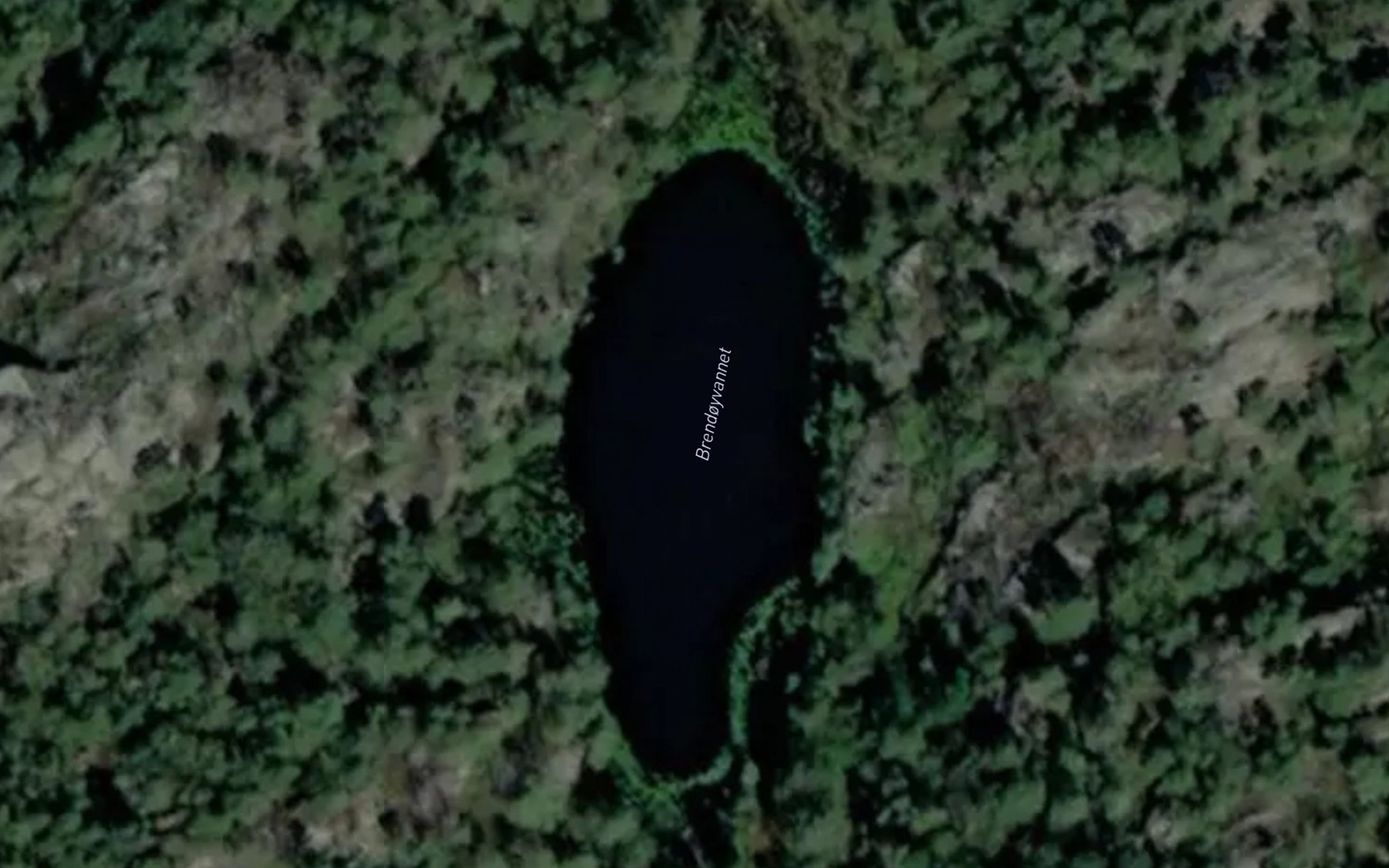 Satellite map of the Brendoyvannet