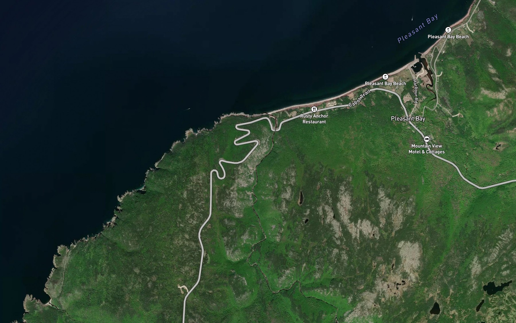 Satellite map of the Big Cove