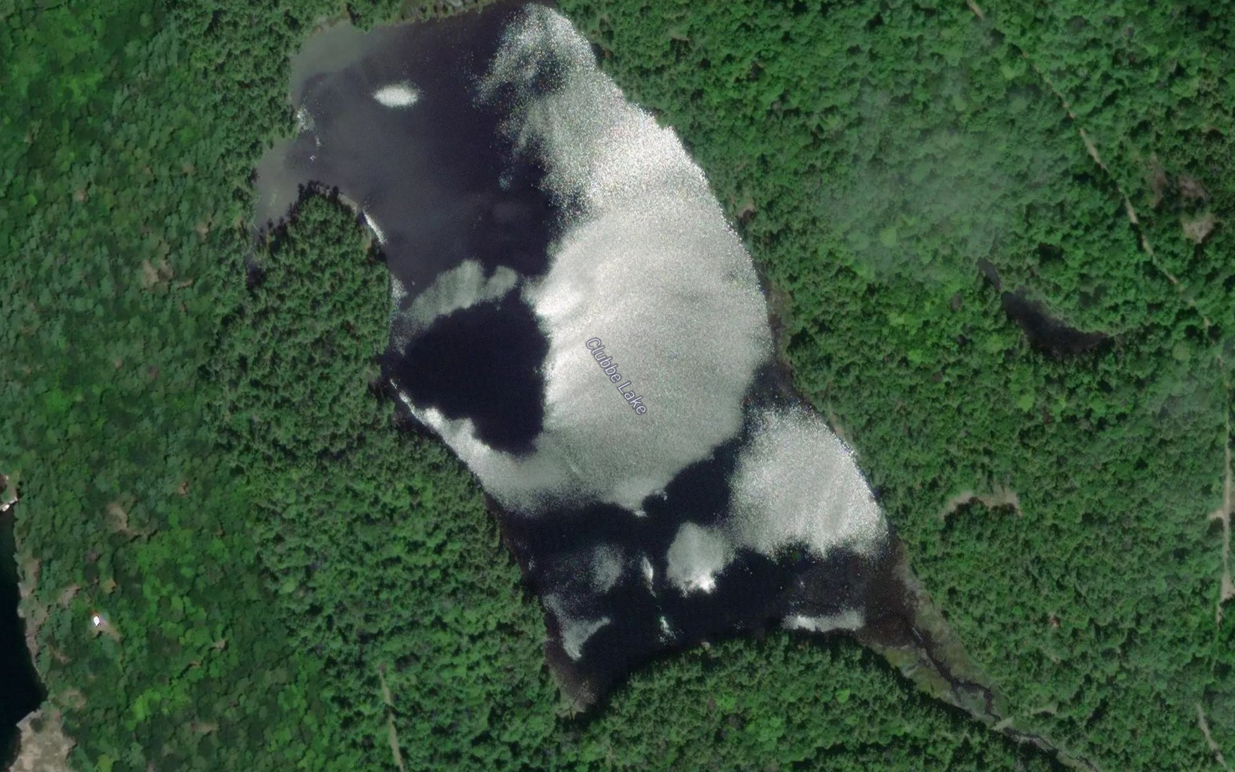 Satellite map of the Clubbe Lake
