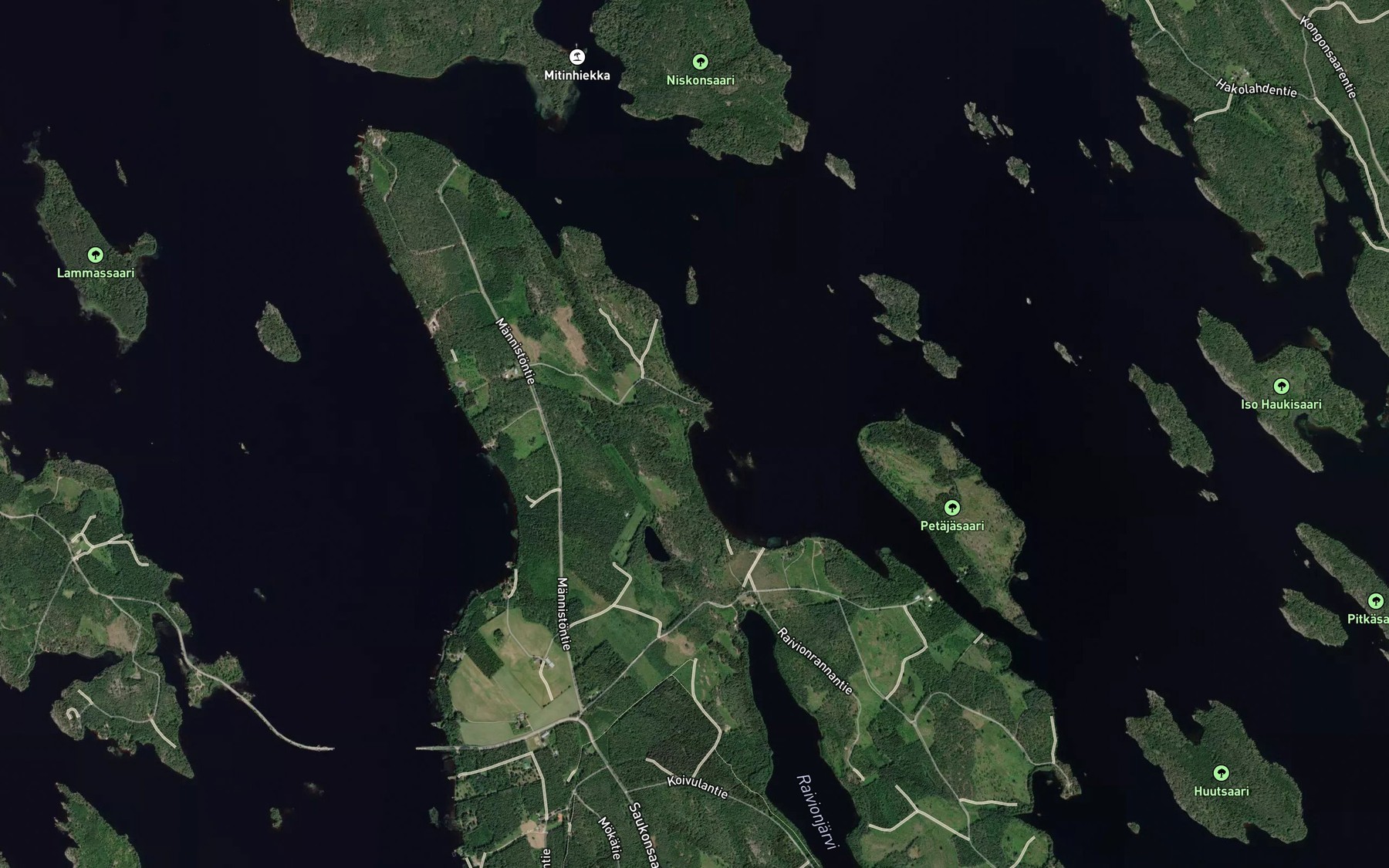 Satellite map of the Luhtasenlahti