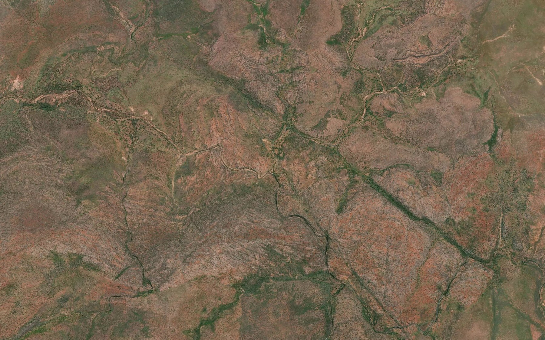 Satellite map of the Crooked Creek