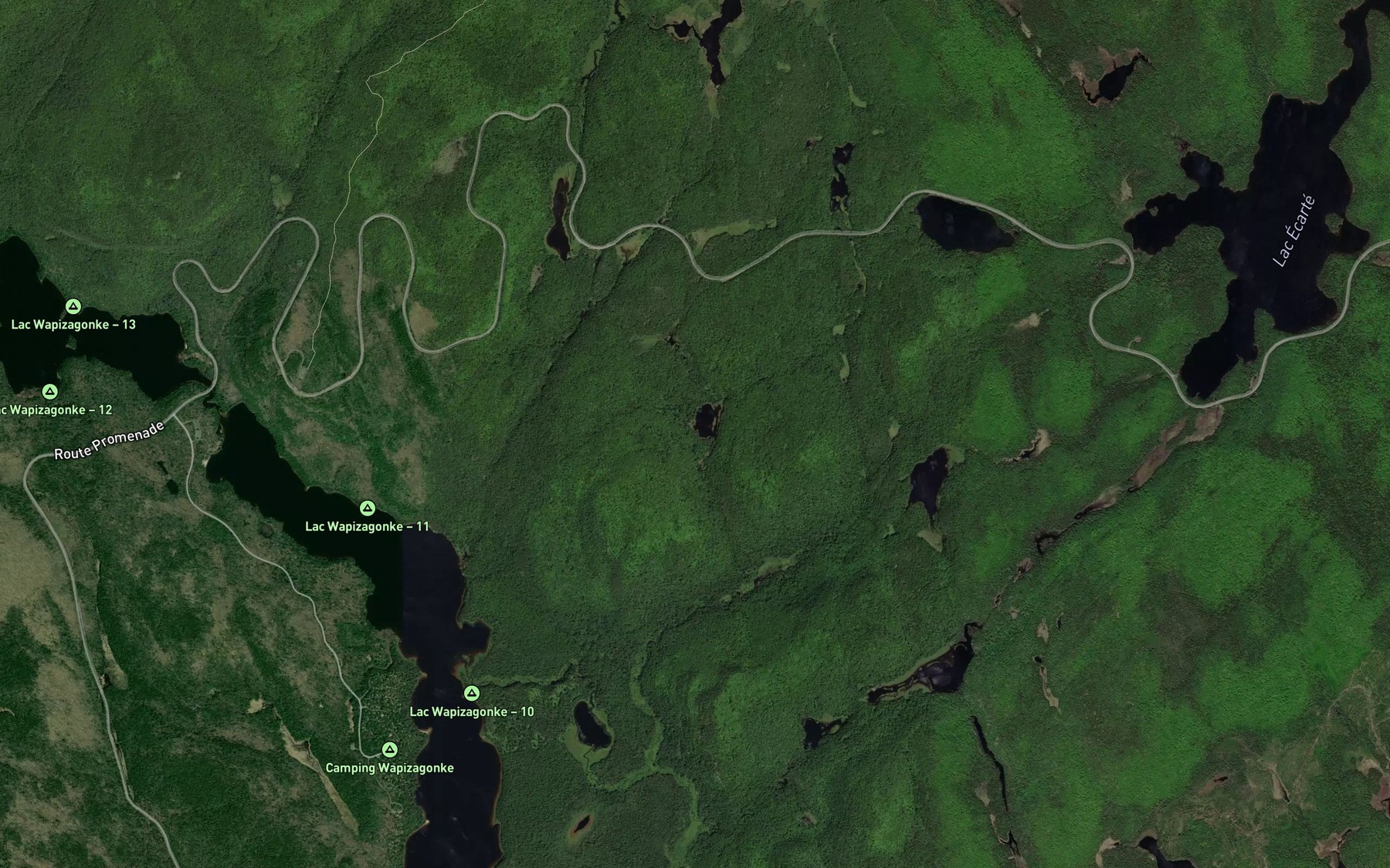 Satellite map of the Lac Tugal