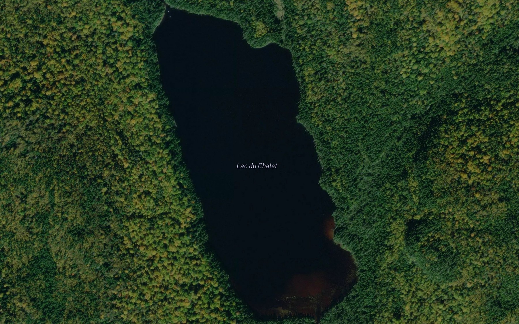 Satellite map of the Lac du Chalet