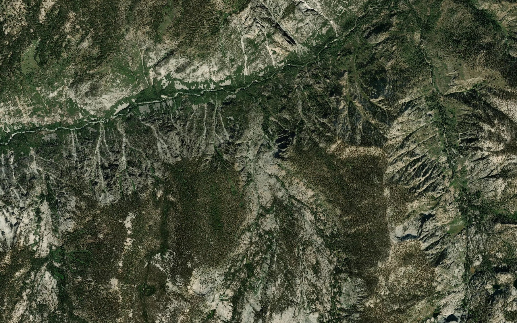 Satellite map of the Kennedy Creek