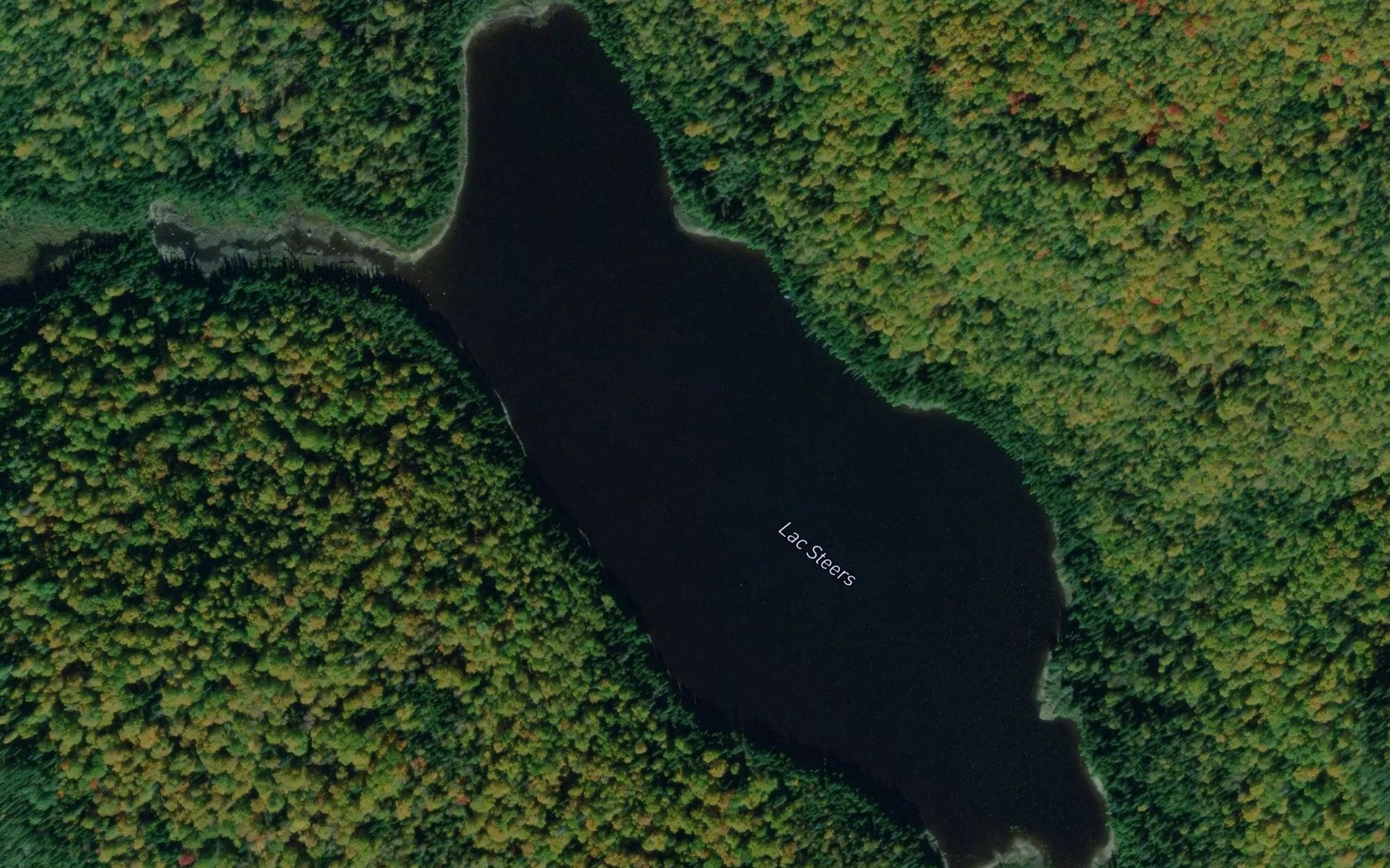 Satellite map of the Lac Steers