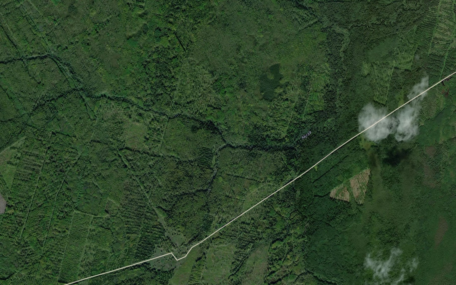 Satellite map of the Mugaychik