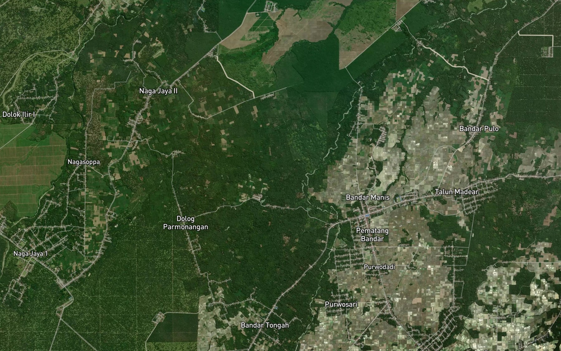 Satellite map of the Bah Langgur