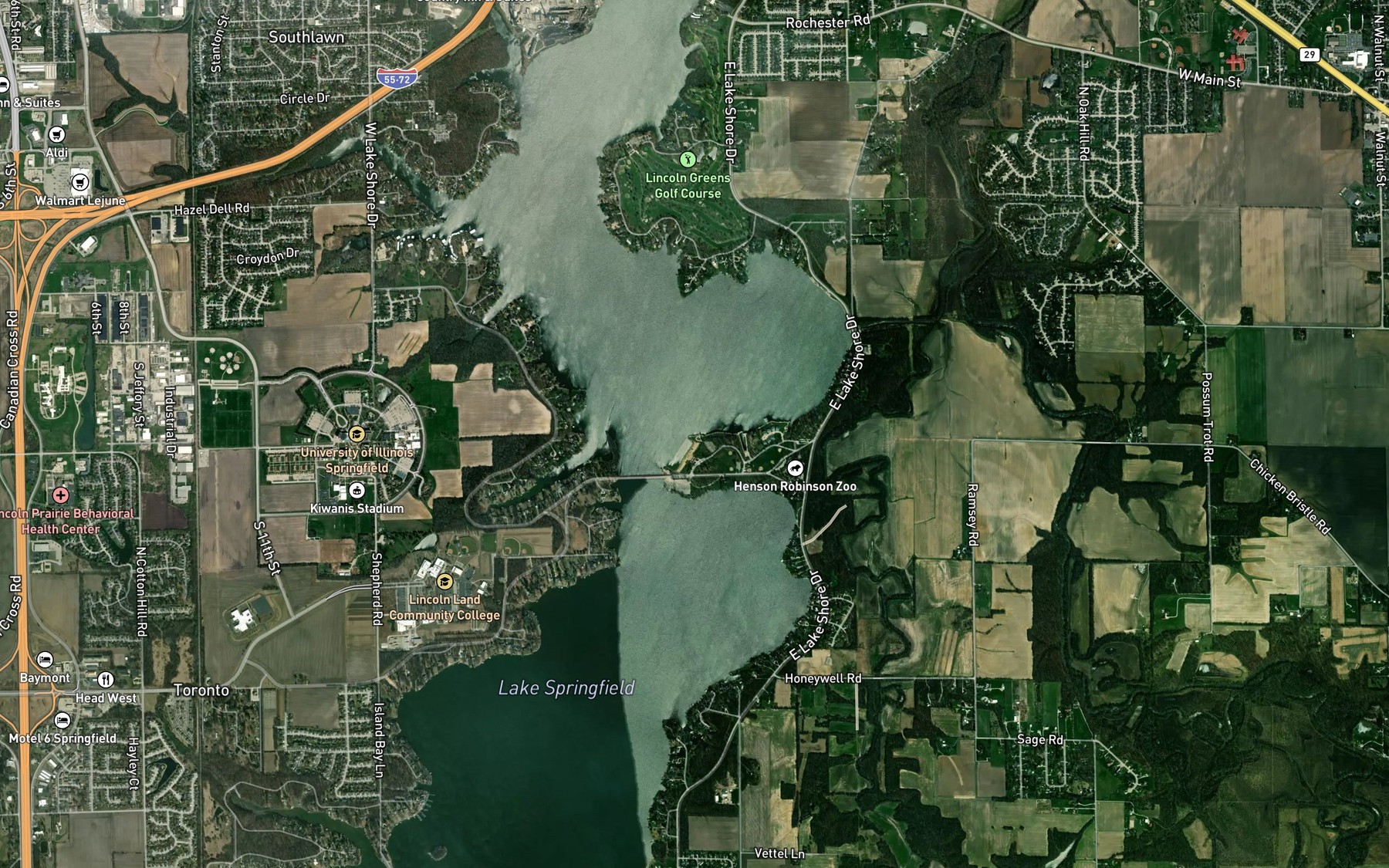 Satellite map of the Sailboat Launch