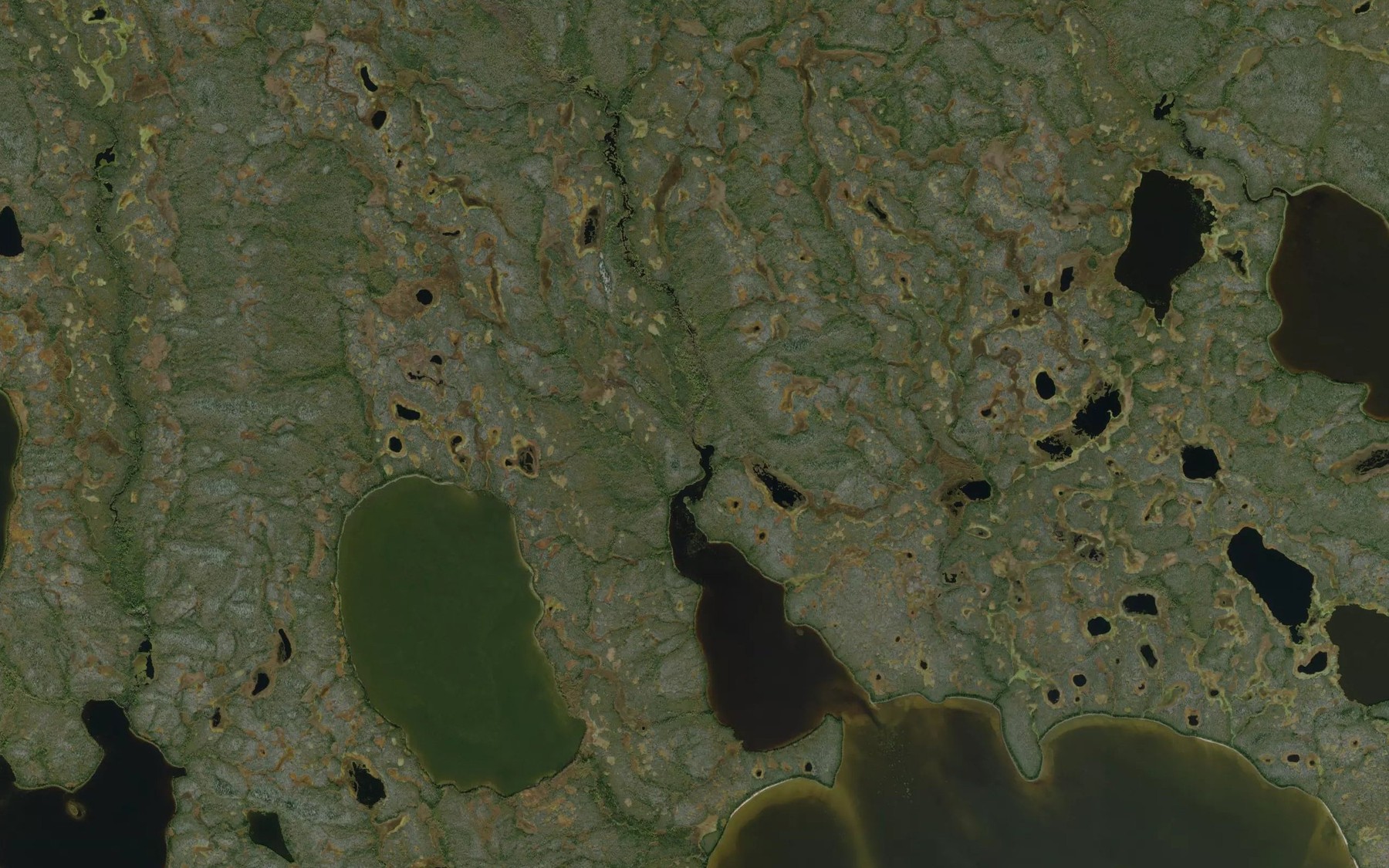 Satellite map of the Iverach Creek
