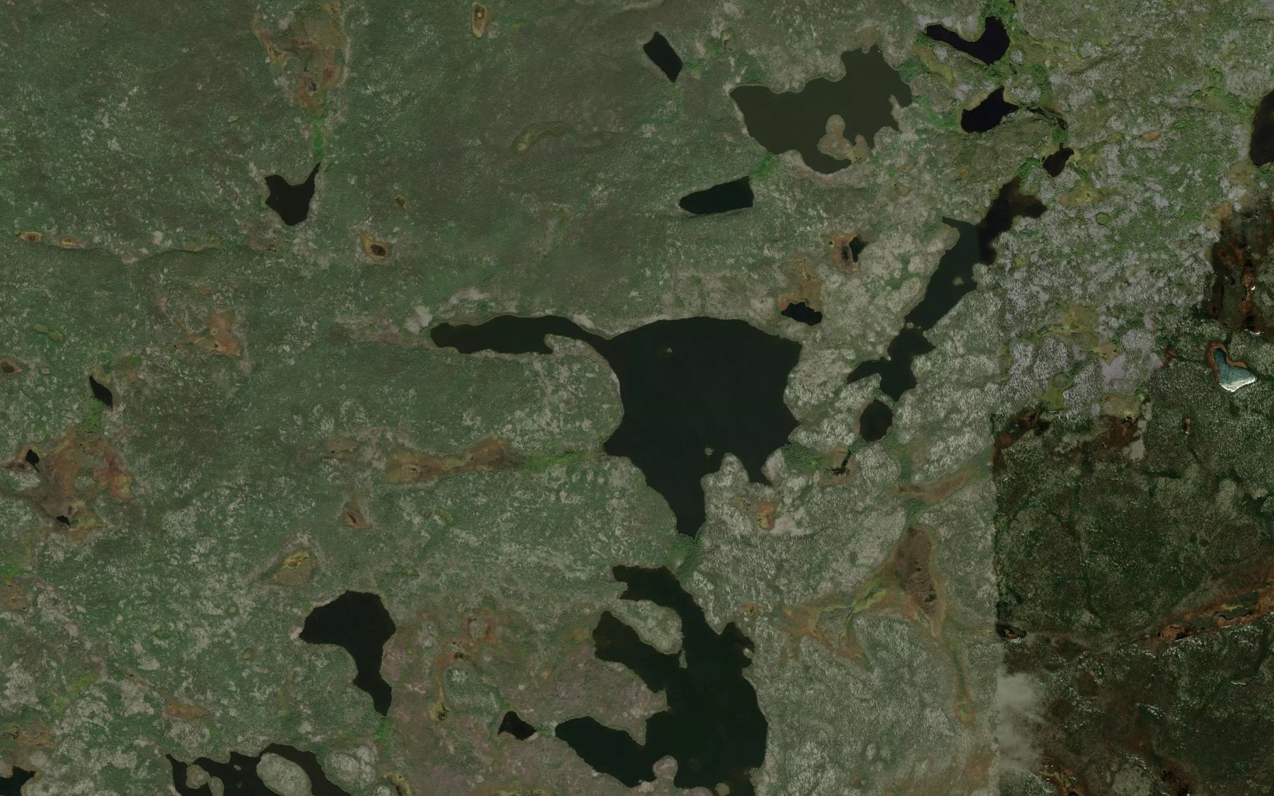 Satellite map of the Gensorick Lake