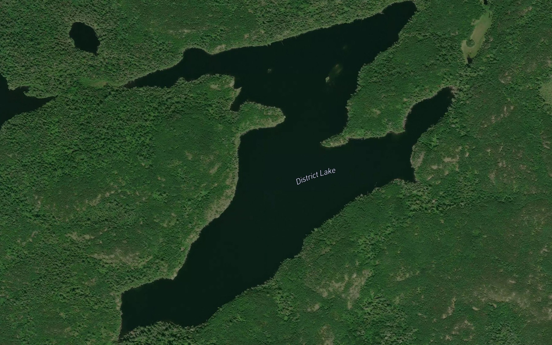 Satellite map of the District Lake