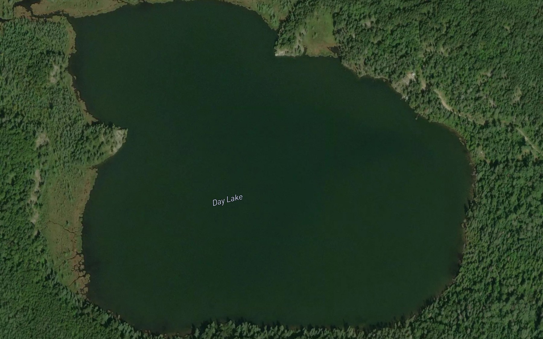 Satellite map of the Day Lake