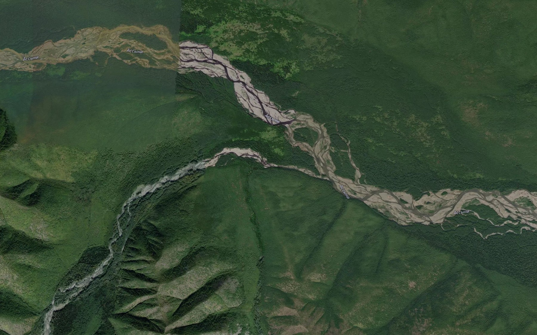 Satellite map of the Agigni