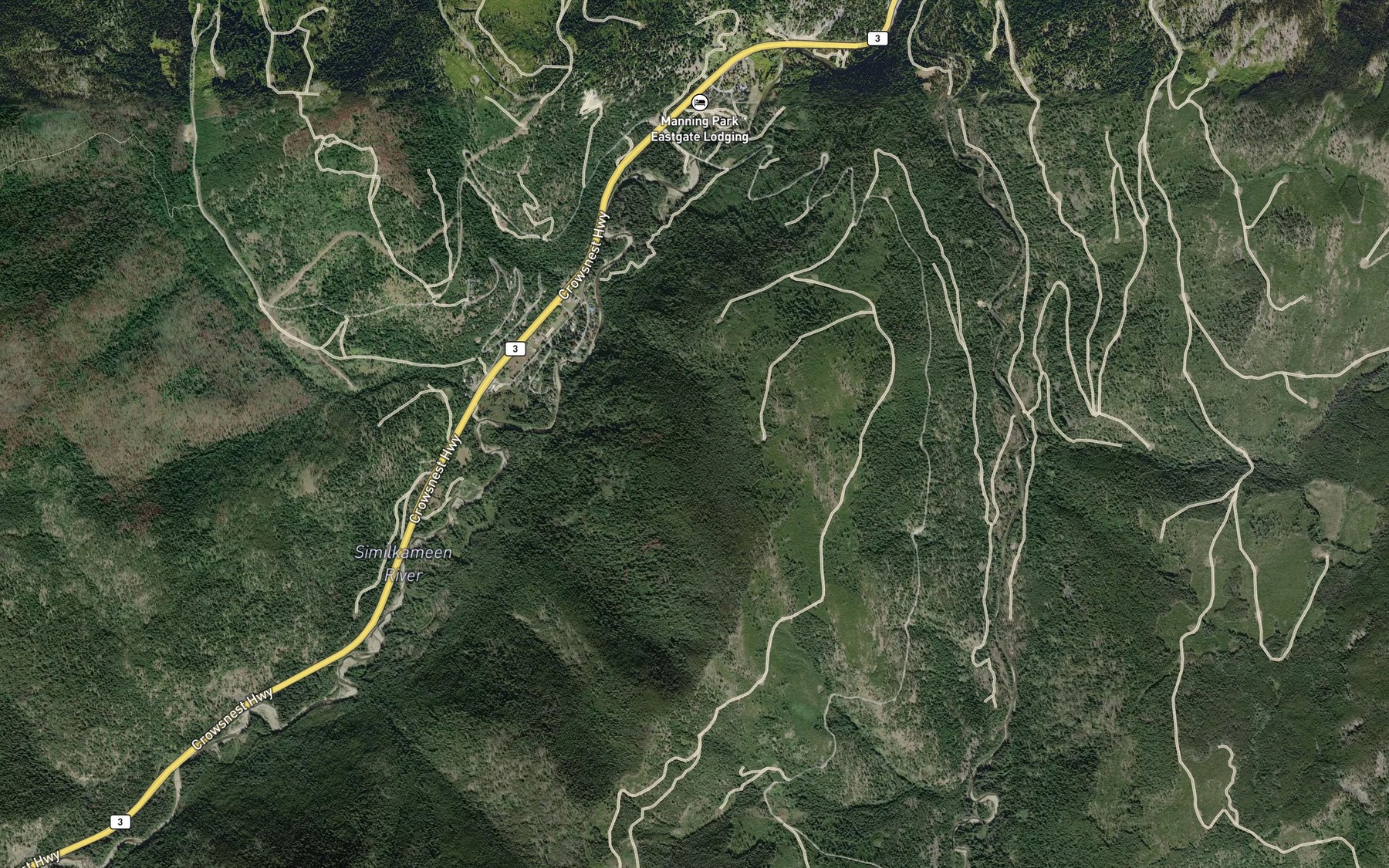 Satellite map of the Bell Creek