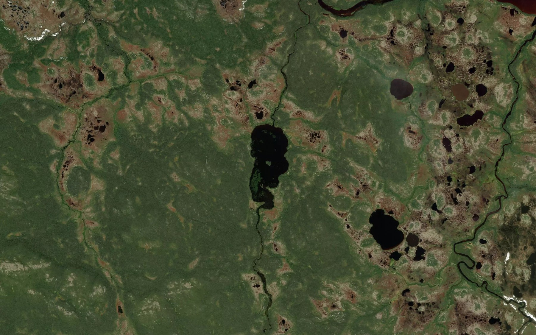 Satellite map of the Lac Phil-Dumaresque