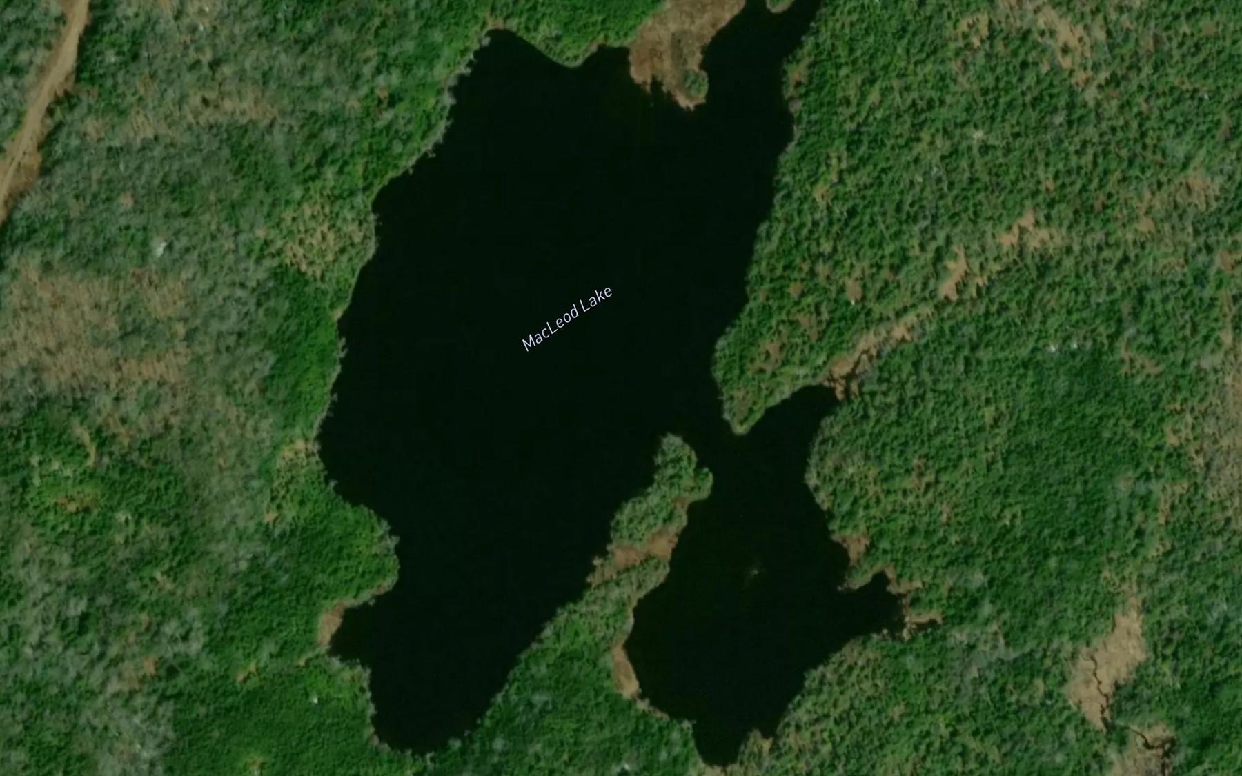 Satellite map of the MacLeod Lake
