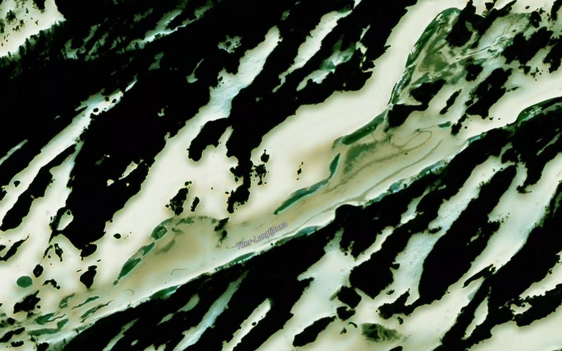 Satellite map of the Ytter-Langtjonna